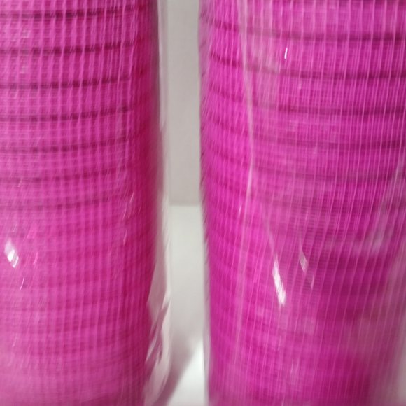 Pink Deco Mesh 21" Wreaths Crafts 3 Rolls - Picture 4 of 8